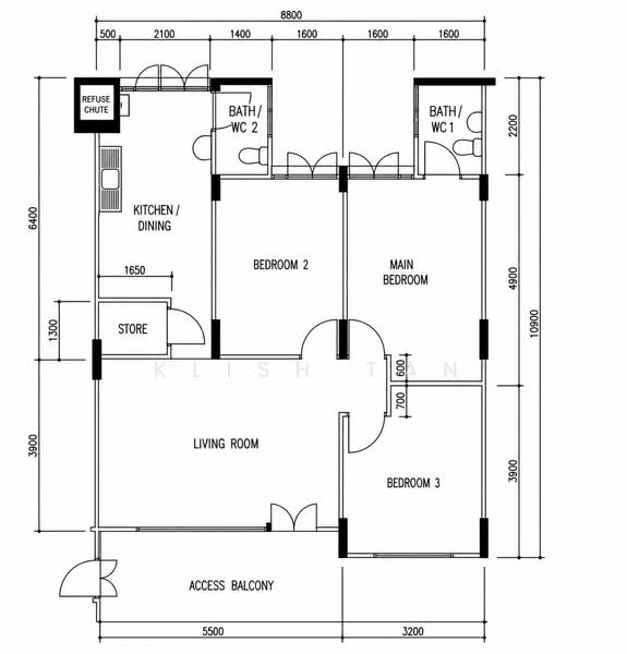 48 Lengkok Bahru, 48 Lengkok Bahru, 3 Bedrooms, 904 sqft, HDB Flat For Sale, by Klish Tan, 500202644 - PropertyGuru.com.sg