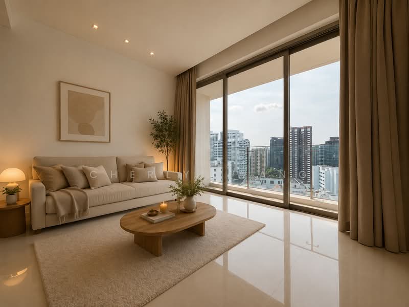 Scotts Square, 8 Scotts Road, 1 Bedroom, 635 sqft, Condominium For Sale, by Cherlyn Wang, 500202702 - Living Room - PropertyGuru.com.sg