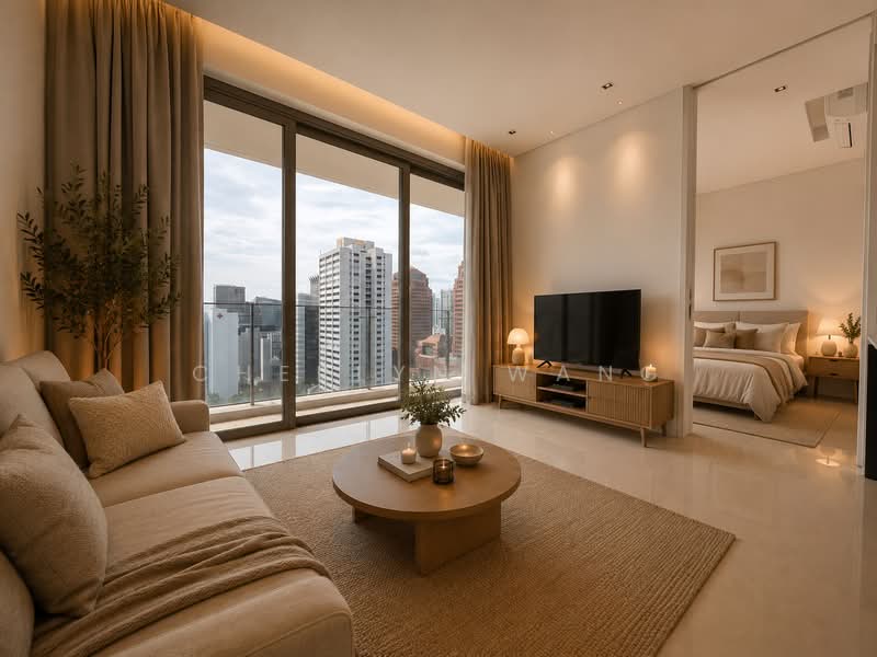 Scotts Square, 8 Scotts Road, 1 Bedroom, 635 sqft, Condominium For Sale, by Cherlyn Wang, 500202702 - Living Room - PropertyGuru.com.sg