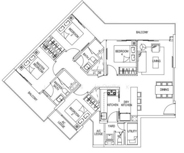 FLO Residence, Punggol Field Walk, 5 Bedrooms, 1,346 sqft, Condominium For Sale, by Roy Low, 500202708 - PropertyGuru.com.sg