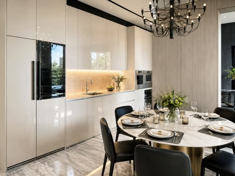 ⭐️MODERN 2.5-STY W/ BASEMENT WELL-KEPT SEMI-D @ HILLCREST PARK⭐️WITHIN 1 KM OF RGPS⭐️NEAR TKK MRT⭐️, Greenmead Avenue Hillcrest Watten Estate Greenwood Greendale Greenpark Shelford Park Vale Linden Pandan Naga Sari Vanda Namly Duchess Princess Of Wales King's Queen's Duke's Coronation University Kheam Hock Unggas Seni Bahasa Tudor Tempua Sejarah Fir, 5 Bedrooms, 5,200 sqft, Semi-Detached House For Sale, by Damian Tan 陈係赈, 500202722 - Kitchen - PropertyGuru.com.sg