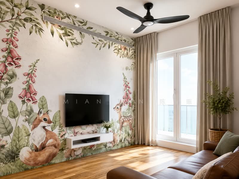 ⭐️MODERN 2.5-STY W/ BASEMENT WELL-KEPT SEMI-D @ HILLCREST PARK⭐️WITHIN 1 KM OF RGPS⭐️NEAR TKK MRT⭐️, Greenmead Avenue Hillcrest Watten Estate Greenwood Greendale Greenpark Shelford Park Vale Linden Pandan Naga Sari Vanda Namly Duchess Princess Of Wales King's Queen's Duke's Coronation University Kheam Hock Unggas Seni Bahasa Tudor Tempua Sejarah Fir, 5 Bedrooms, 5,200 sqft, Semi-Detached House For Sale, by Damian Tan 陈係赈, 500202722 - Living Room - PropertyGuru.com.sg