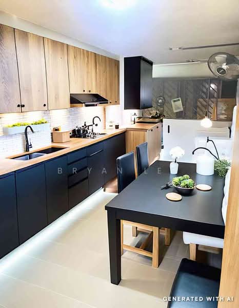 704 West Coast Road, 704 West Coast Road, 2 Bedrooms, 721 sqft, HDB Flat For Sale, by Bryan Lee, 500202793 - Kitchen Artist Impression - PropertyGuru.com.sg