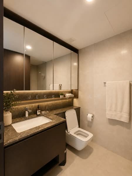 Juniper Hill, 39 Ewe Boon Road, 2 Bedrooms, 592 sqft, Condominium For Rent, by Jessie Tan, 500202843 - Bathroom - PropertyGuru.com.sg