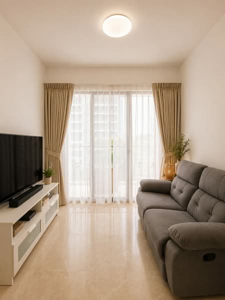 Juniper Hill, 39 Ewe Boon Road, 2 Bedrooms, 592 sqft, Condominium For Rent, by Jessie Tan, 500202843 - Living Room - PropertyGuru.com.sg