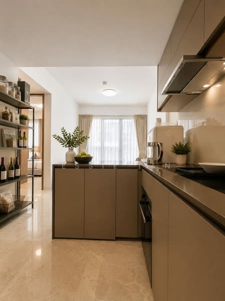 Juniper Hill, 39 Ewe Boon Road, 2 Bedrooms, 592 sqft, Condominium For Rent, by Jessie Tan, 500202843 - Kitchen - PropertyGuru.com.sg