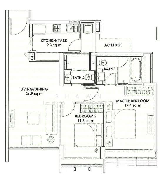 City Square Residences, 14 Kitchener Link, 2 Bedrooms, 840 sqft, Condominium For Rent, by Shawn Thayalan, 500202852 - PropertyGuru.com.sg