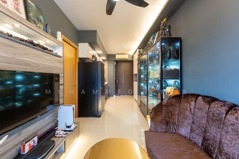 Parc Olympia, 60 Flora Drive, 1 Bedroom, 495 sqft, Condominium For Sale, by Muhammed Ayub, 500202858 - Living Room - PropertyGuru.com.sg