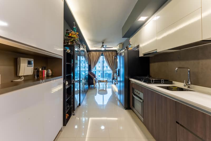 Parc Olympia, 60 Flora Drive, 1 Bedroom, 495 sqft, Condominium For Sale, by Muhammed Ayub, 500202858 - Kitchen - PropertyGuru.com.sg