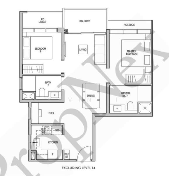 Lentor Modern, 3 Lentor Central, 2 Bedrooms, 732 sqft, Condominium For Sale, by Kevin Li, 500202955 - PropertyGuru.com.sg