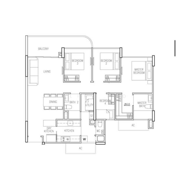 Riversound Residence, 1 Sengkang East Avenue, 4 Bedrooms, 1,163 sqft, Condominium For Rent, by Jasline Teo, 500203000 - PropertyGuru.com.sg
