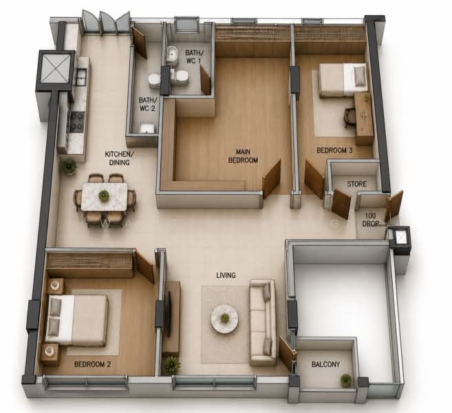 476 Pasir Ris Drive 6, 476 Pasir Ris Drive 6, 3 Bedrooms, 1,130 sqft, HDB Flat For Sale, by Wang Meifang (Fae), 500203019 - Kitchen - PropertyGuru.com.sg