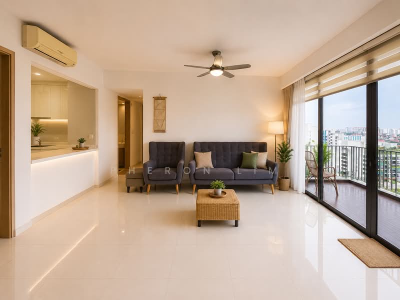 SkyPark Residences, Sembawang Drive, 5 Bedrooms, 1,593 sqft, Executive Condominium For Sale, by Pheron Lim, 500203308 - Living Room - PropertyGuru.com.sg