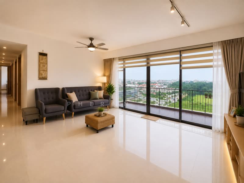 SkyPark Residences, Sembawang Drive, 5 Bedrooms, 1,593 sqft, Executive Condominium For Sale, by Pheron Lim, 500203308 - Living Room - PropertyGuru.com.sg