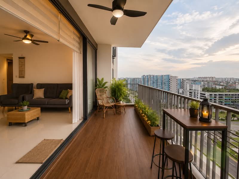SkyPark Residences, Sembawang Drive, 5 Bedrooms, 1,593 sqft, Executive Condominium For Sale, by Pheron Lim, 500203308 - Living Room - PropertyGuru.com.sg