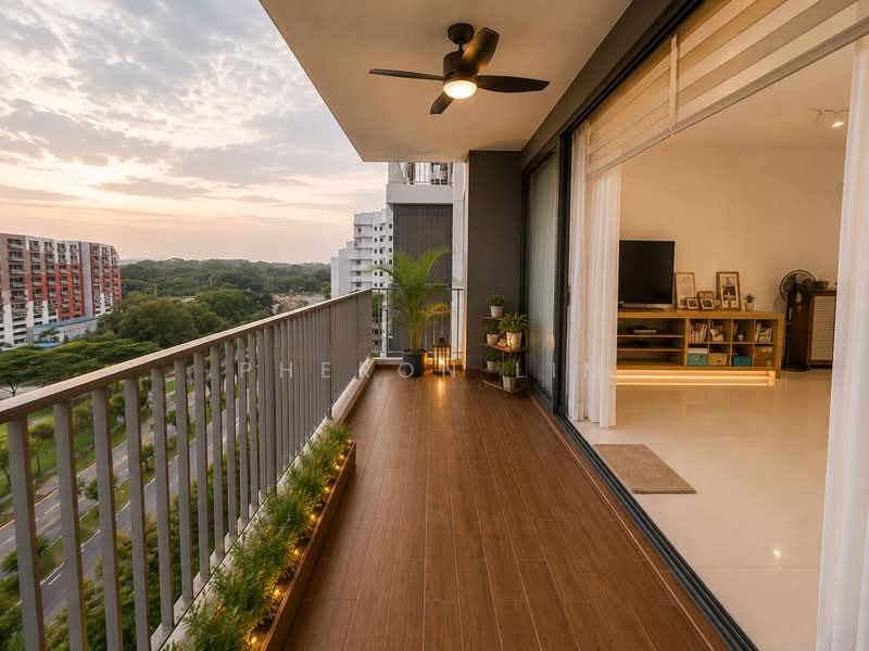 SkyPark Residences, Sembawang Drive, 5 Bedrooms, 1,593 sqft, Executive Condominium For Sale, by Pheron Lim, 500203308 - Balcony - PropertyGuru.com.sg