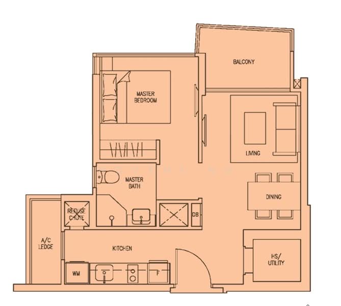 Skies Miltonia, 35 Miltonia Close, 1 Bedroom, 484 sqft, Condominium For Rent, by Novene Ng, 500203338 - PropertyGuru.com.sg