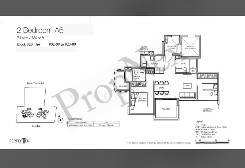 Perfect Ten, 323 Bukit Timah Road, 2 Bedrooms, 786 sqft, Condominium For Rent, by Andrew Wong, 500203340 - PropertyGuru.com.sg