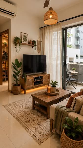 Melosa, 28 Lorong 28 Geylang, 2 Bedrooms, 538 sqft, Condominium For Sale, by Priscilla Khoo, 500203366 - Living Room - PropertyGuru.com.sg