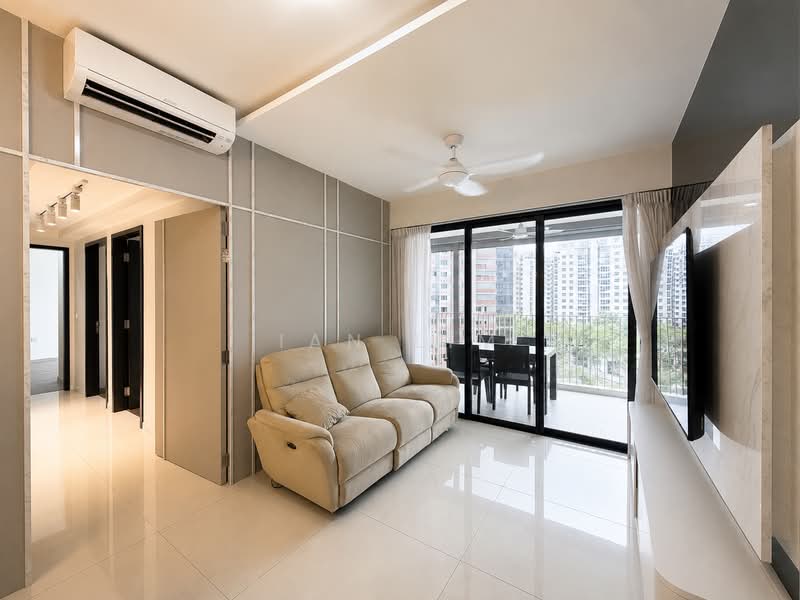 Riverfront Residences, 55 Hougang Avenue 7, 3 Bedrooms, 1,109 sqft, Condominium For Sale, by Ian Lim, 500203496 - Living Room - PropertyGuru.com.sg
