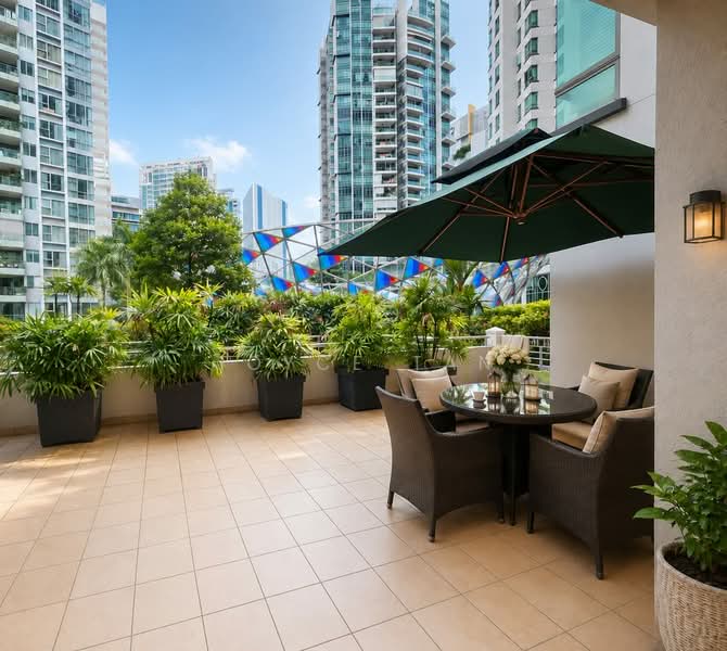 Amaryllis Ville, 20 Newton Road, 3 Bedrooms, 1,378 sqft, Condominium For Sale, by Joyce Tan, 500203527 - Cozy Private Outdoor Space - PropertyGuru.com.sg