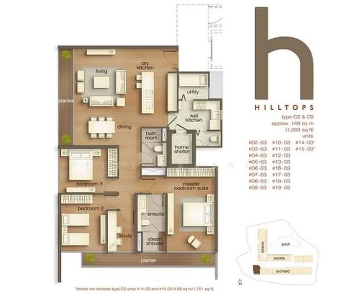 Hilltops, 99 Cairnhill Circle, Orchard / River Valley, 3 Bedrooms, 1,593 sqft, Condominium For Sale, by Felix Zakariah, 500203593 - PropertyGuru.com.sg