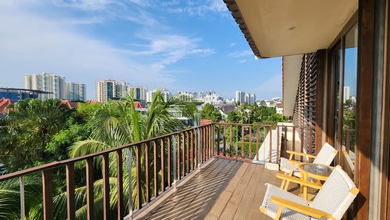 Stunning 3-Storey Resort-Style Bungalow, Walk to MRT, Chiltern Drive Lorong Chuan Braddell Heights, 8 Bedrooms, 6,500 sqft, Bungalow House For Rent, by Jennifer Leong, 500203637 - Balcony - PropertyGuru.com.sg