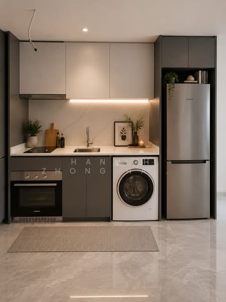 Affinity At Serangoon, 30 Serangoon North Avenue 1, 1 Bedroom, 538 sqft, Condominium For Sale, by Hannah Zhong Hanmei, 500203668 - Kitchen - PropertyGuru.com.sg