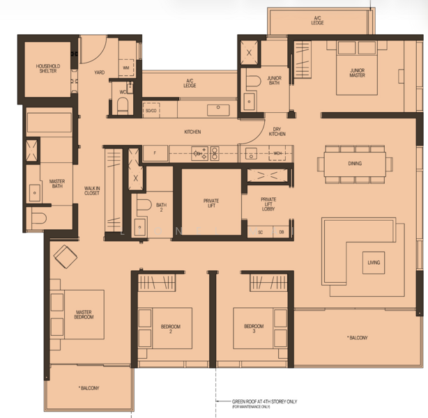 Midtown Modern, 16 Tan Quee Lan Street, 4 Bedrooms, 1,808 sqft, Condominium For Sale, by Lionel Mai, 500203760 - PropertyGuru.com.sg