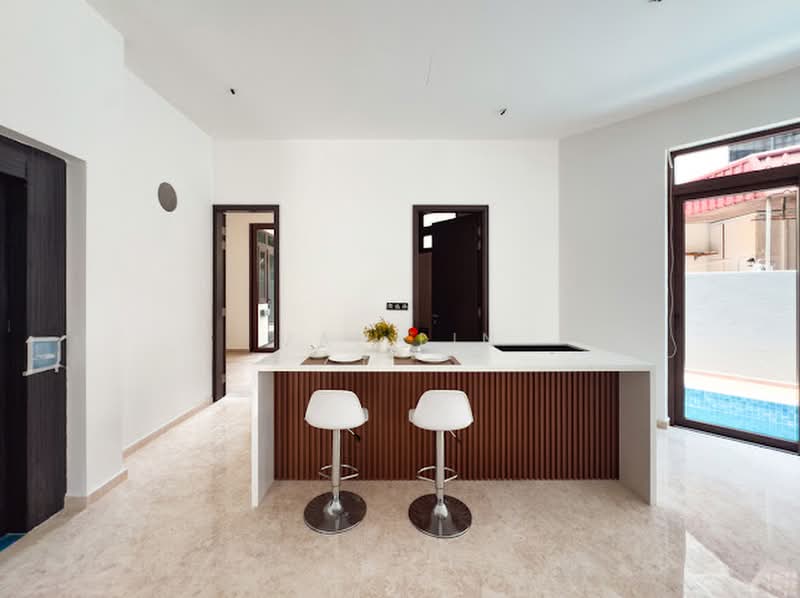 ◤ Brand New Landed 5mins to MRT Just TOP ◤ Closing Soon! Low PSF!, Brand New Landed with Lift near Kembangan Bedok St Stephen’s School, 5 Bedrooms, 6,785 sqft, Corner Terrace For Sale, by Val Lin, 500203808 - Kitchen - PropertyGuru.com.sg