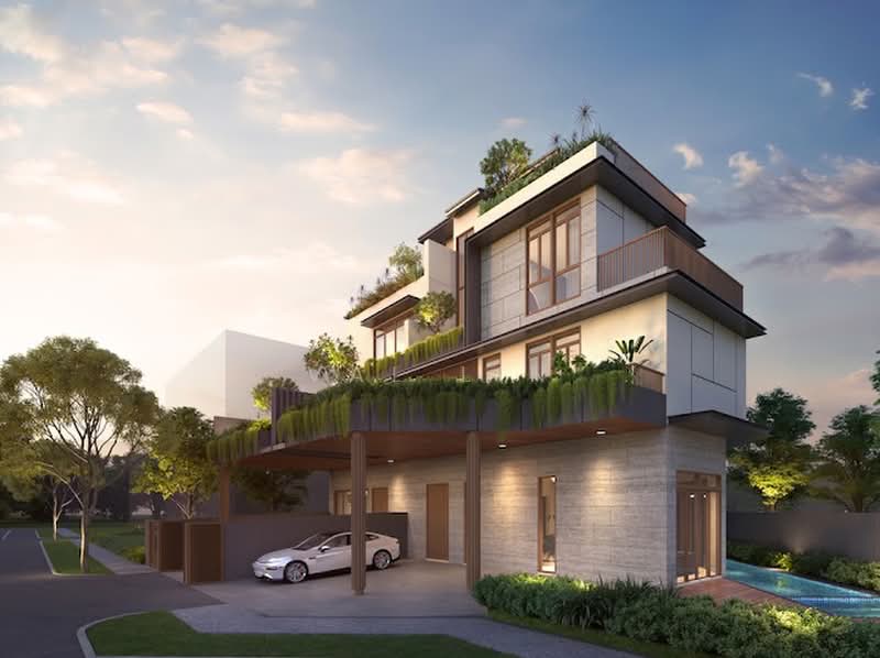 ◤ Brand New Landed 5mins to MRT Just TOP ◤ Closing Soon! Low PSF!, Brand New Landed with Lift near Kembangan Bedok St Stephen’s School, 5 Bedrooms, 6,785 sqft, Corner Terrace For Sale, by Val Lin, 500203808 - Exterior - PropertyGuru.com.sg
