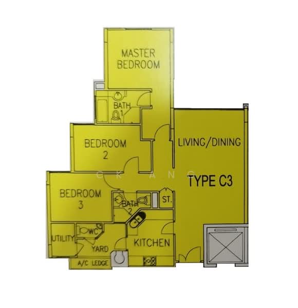 Central Grove, Eunos / Geylang / Paya Lebar, 3 Bedrooms, 1,227 sqft, Condominium For Sale, by CK Ang, 500203886 - PropertyGuru.com.sg