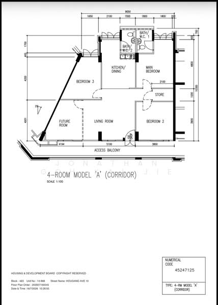 463 Hougang Avenue 10, 463 Hougang Avenue 10, 3 Bedrooms, 1,140 sqft, HDB Flat For Sale, by Jonathan Goh Kai Jie, 500204025 - PropertyGuru.com.sg