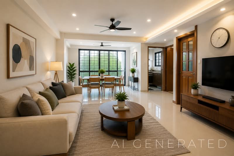 553 Woodlands Drive 44, 553 Woodlands Drive 44, 3 Bedrooms, 1,076 sqft, HDB Flat For Sale, by Qash ., 500204146 - Living Room - PropertyGuru.com.sg