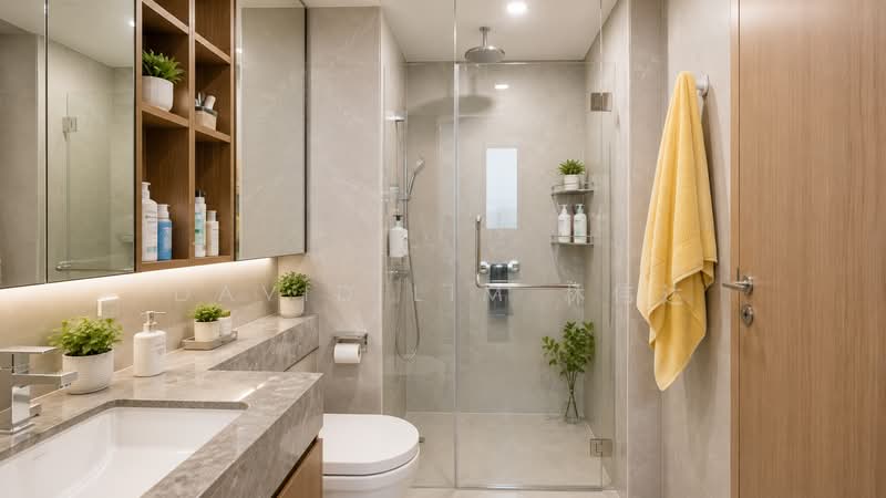 Verticus, 3 Jalan Kemaman, 2 Bedrooms, 635 sqft, Condominium For Sale, by David Lim 林伟达, 500204186 - Bathroom - PropertyGuru.com.sg