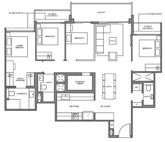 Faber Residence, Faber Walk, 4 Bedrooms, 1,216 sqft, Condominium For Sale, by Kate Gow, 500204443 - PropertyGuru.com.sg