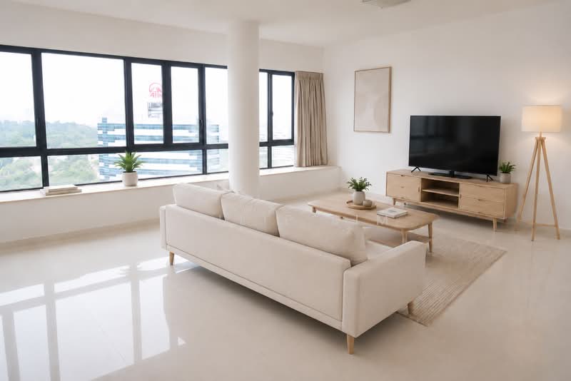 The Interlace, 200 Depot Road, 3 Bedrooms, 2,056 sqft, Condominium For Rent, by Philip Lim, 500204501 - Living Room - PropertyGuru.com.sg