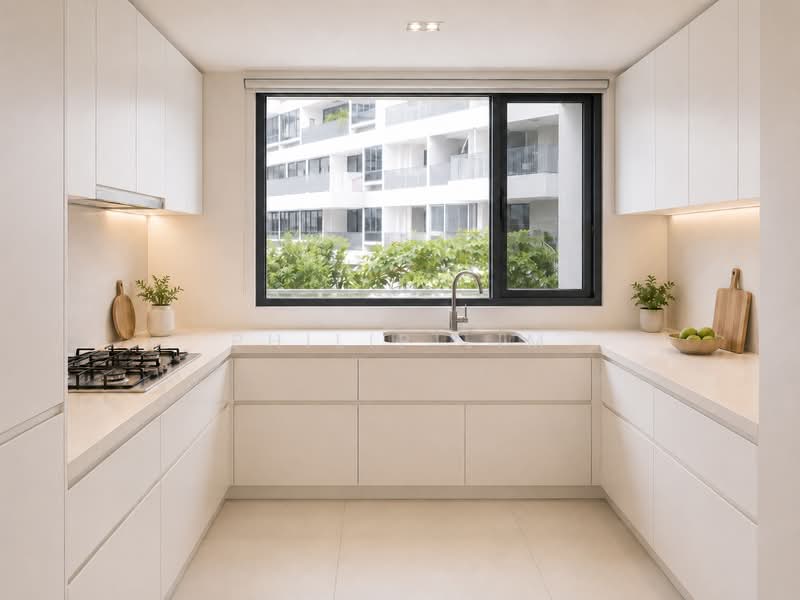 The Interlace, 200 Depot Road, 3 Bedrooms, 2,056 sqft, Condominium For Rent, by Philip Lim, 500204501 - Kitchen - PropertyGuru.com.sg