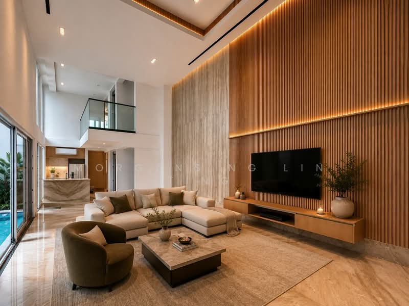 Chuan Garden, Chuan Garden, 5 Bedrooms, 6,500 sqft, Corner Terrace For Sale, by Morgans Ng Lin Ting, 500204700 - Living Room - PropertyGuru.com.sg