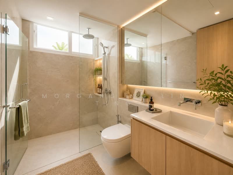 Chuan Garden, Chuan Garden, 5 Bedrooms, 6,500 sqft, Corner Terrace For Sale, by Morgans Ng Lin Ting, 500204700 - Bathroom - PropertyGuru.com.sg