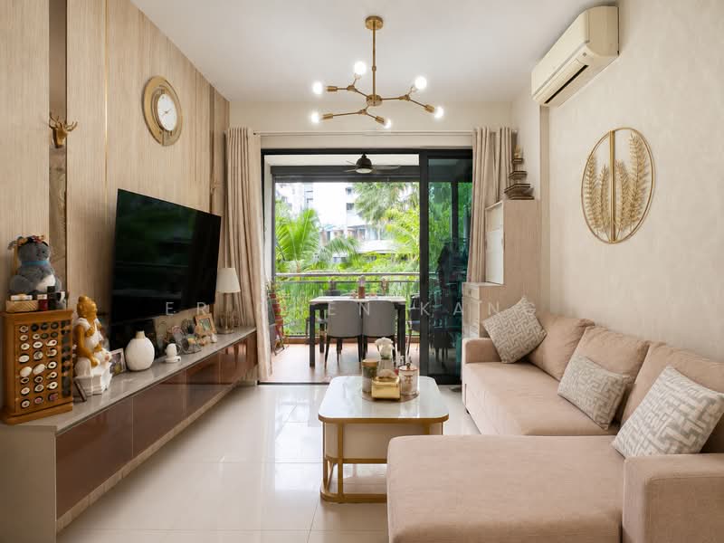 Parc Olympia, 52 Flora Drive, 2 Bedrooms, 646 sqft, Condominium For Sale, by Er Chen Kang, 500204741 - Living Room - PropertyGuru.com.sg
