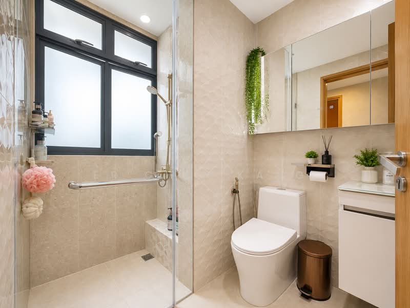 Parc Olympia, 52 Flora Drive, 2 Bedrooms, 646 sqft, Condominium For Sale, by Er Chen Kang, 500204741 - Bathroom - PropertyGuru.com.sg