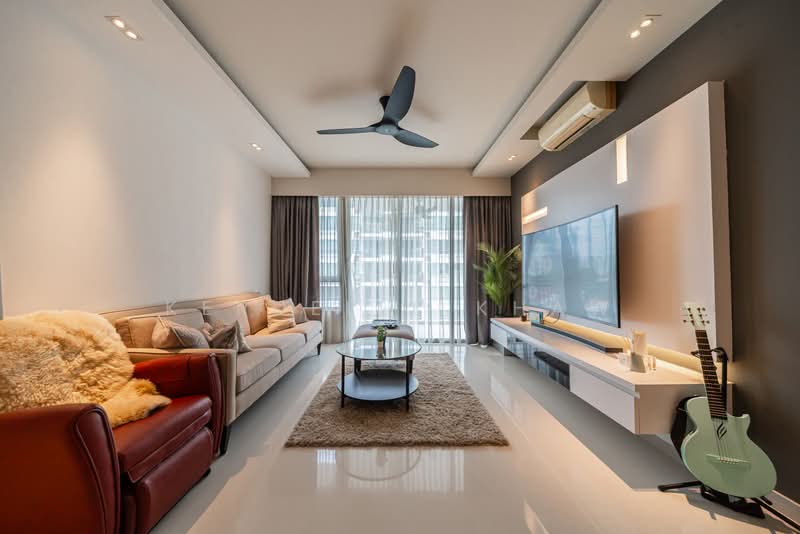 Casa Merah, 50 Tanah Merah Kechil Avenue, 3 Bedrooms, 1,259 sqft, Condominium For Rent, by Kerdelle Khaw, 500204849 - Living Room - PropertyGuru.com.sg