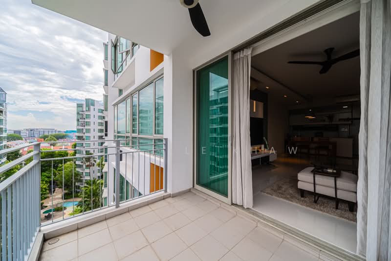 Casa Merah, 50 Tanah Merah Kechil Avenue, 3 Bedrooms, 1,259 sqft, Condominium For Rent, by Kerdelle Khaw, 500204849 - Balcony - PropertyGuru.com.sg
