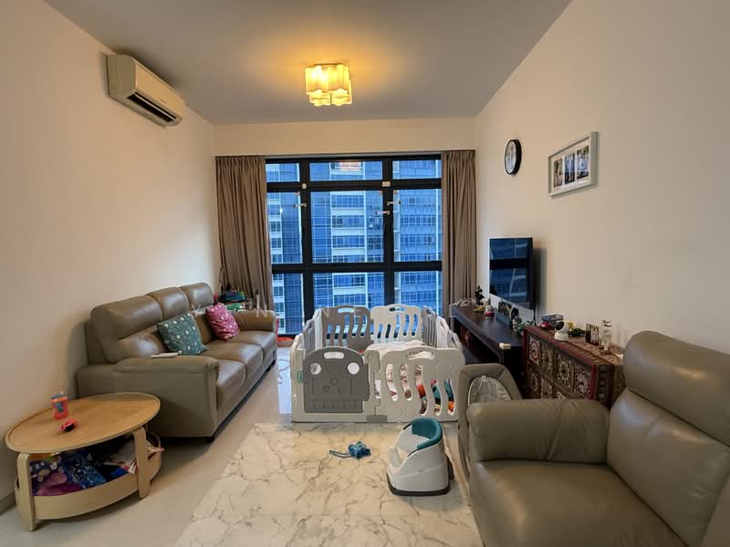 City Square Residences, 6 Kitchener Link, 3 Bedrooms, 1,206 sqft, Condominium For Rent, by Yen Neo L Y, 500204856 - Living Room - PropertyGuru.com.sg
