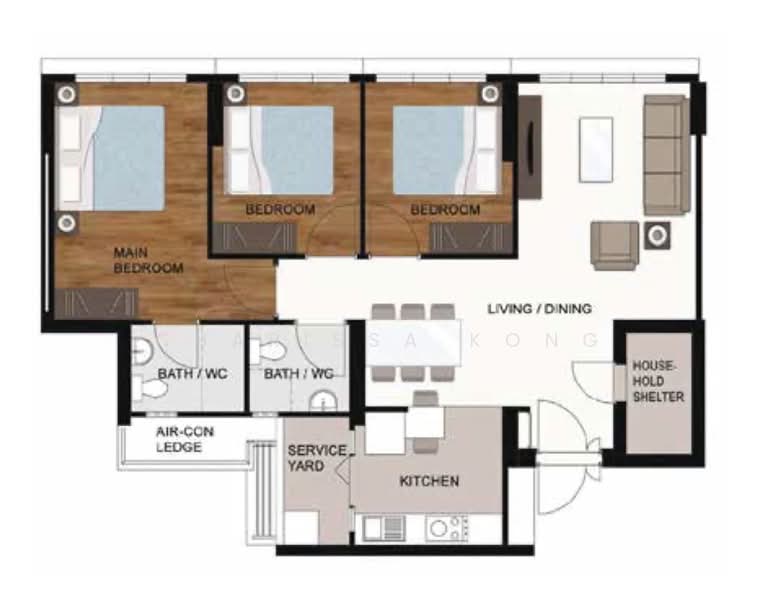 609B Tampines North Drive 1, 609B Tampines North Drive 1, 3 Bedrooms, 1,001 sqft, HDB Flat For Sale, by Charissa Kong, 500204939 - PropertyGuru.com.sg