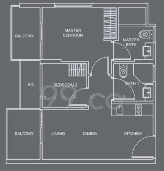 WhiteHaven, 332A Pasir Panjang Road, 2 Bedrooms, 538 sqft, Apartment For Rent, by Tessa Chan, 500204940 - PropertyGuru.com.sg