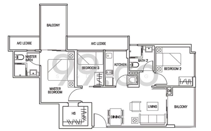D'Weave, 5 Lorong 39 Geylang, 3 Bedrooms, 839 sqft, Condominium For Rent, by Sandra Ong, 500205208 - PropertyGuru.com.sg