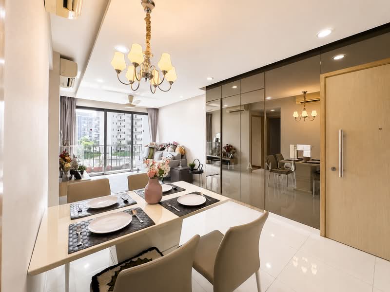 Esparina Residences, 113 Compassvale Bow, 2 Bedrooms, 829 sqft, Executive Condominium For Sale, by Samuel Zhang, 500205327 - Living Room - PropertyGuru.com.sg