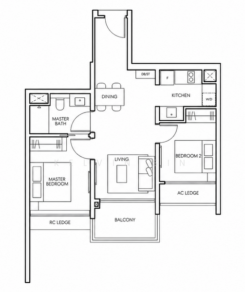 AMO Residence, 21 Ang Mo Kio Rise, 2 Bedrooms, 678 sqft, Condominium For Sale, by Kelvin Sin, 500205509 - PropertyGuru.com.sg